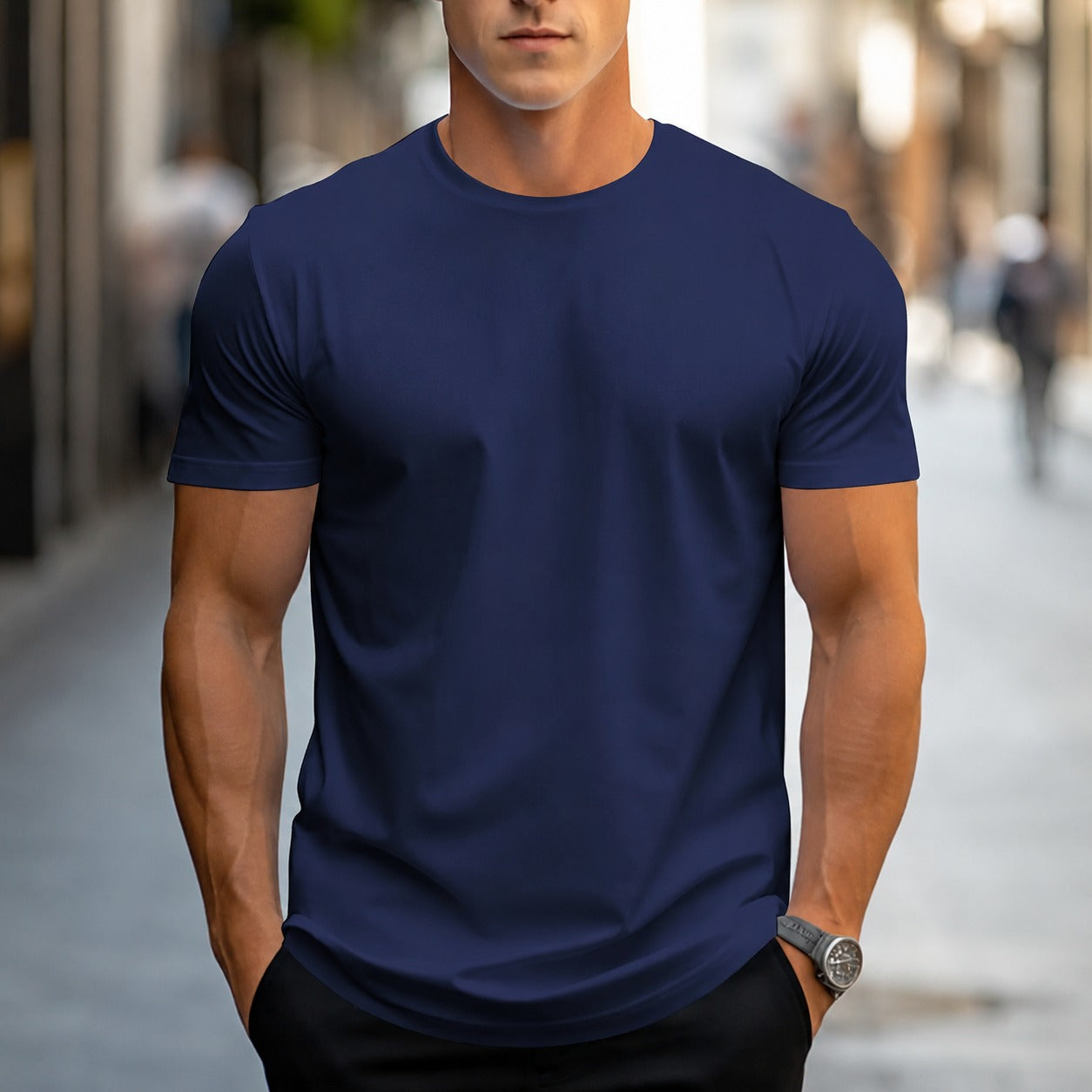 Owen - Legeres, einfarbiges Herren-T-Shirt