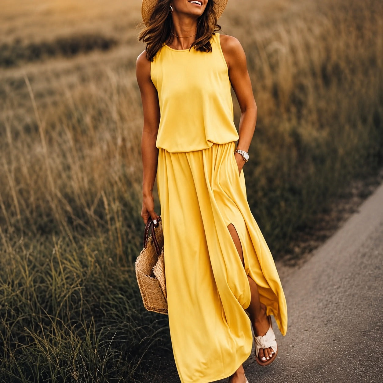 Edna - Legeres Boho-Maxikleid aus Modal