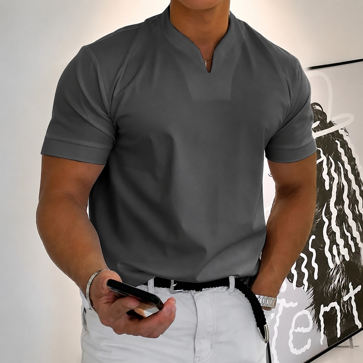 Jason - Fitness-Kurzarmshirt für Herren