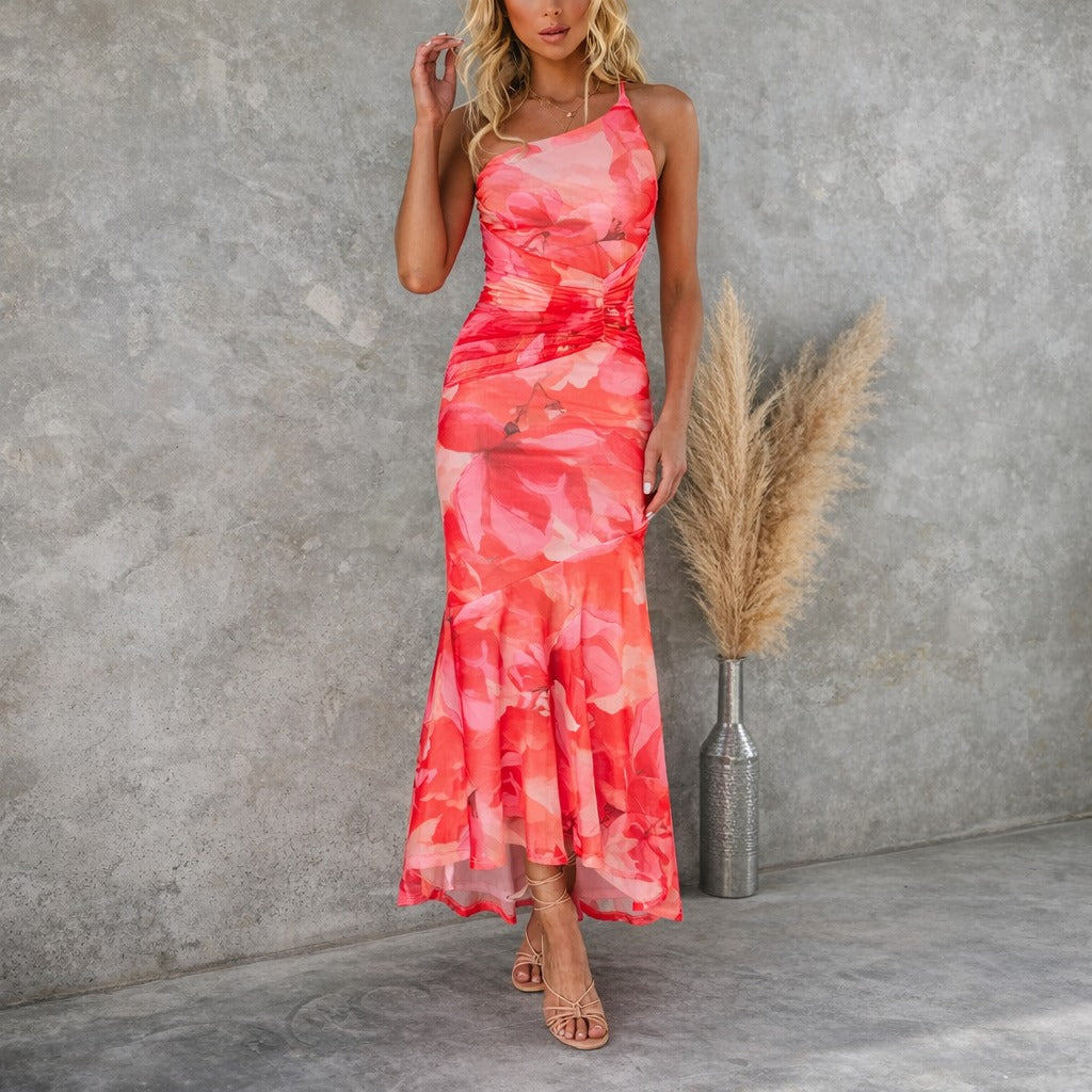 Tiffany - Blumen-Midikleid