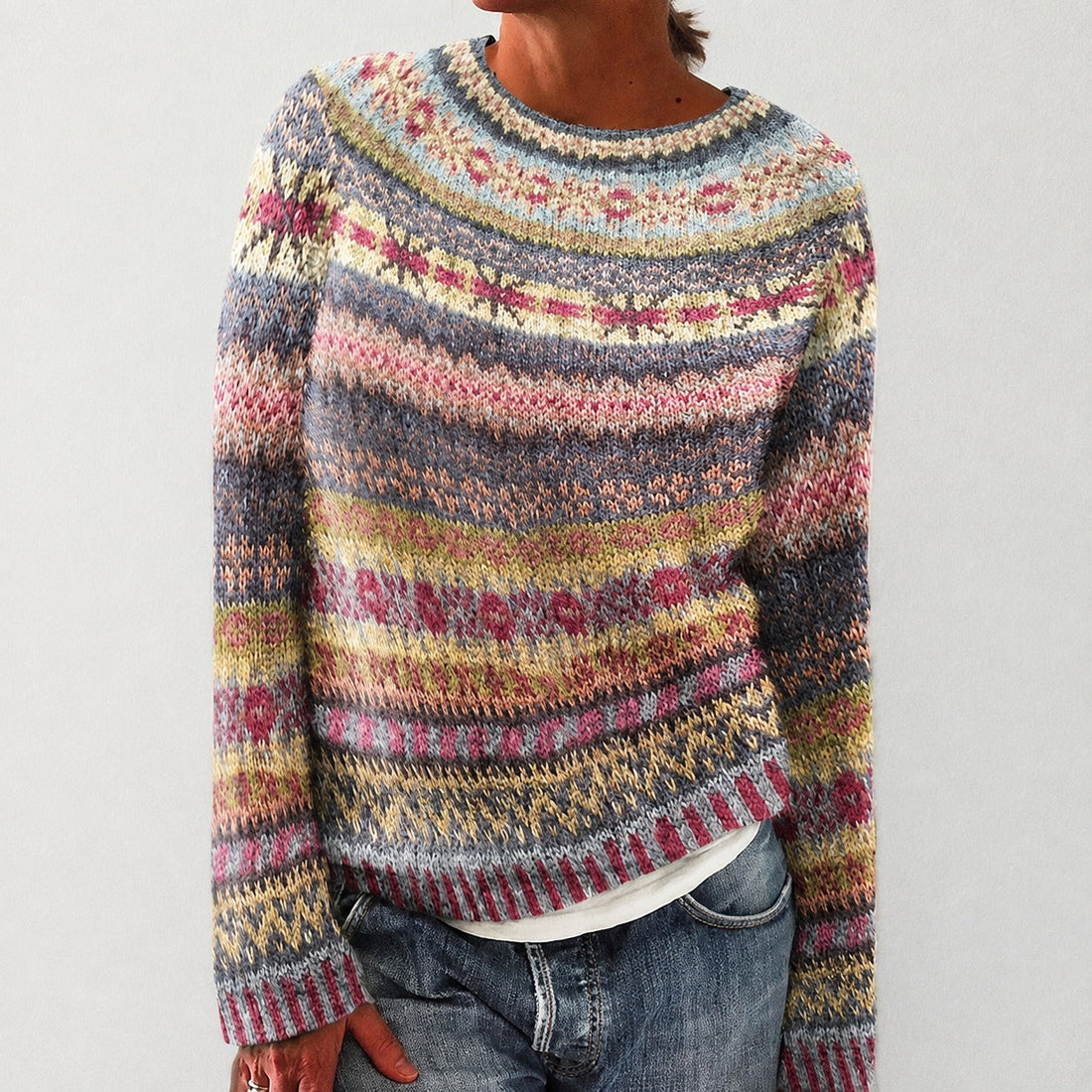 Olivia - Eleganter Pullover mit Design