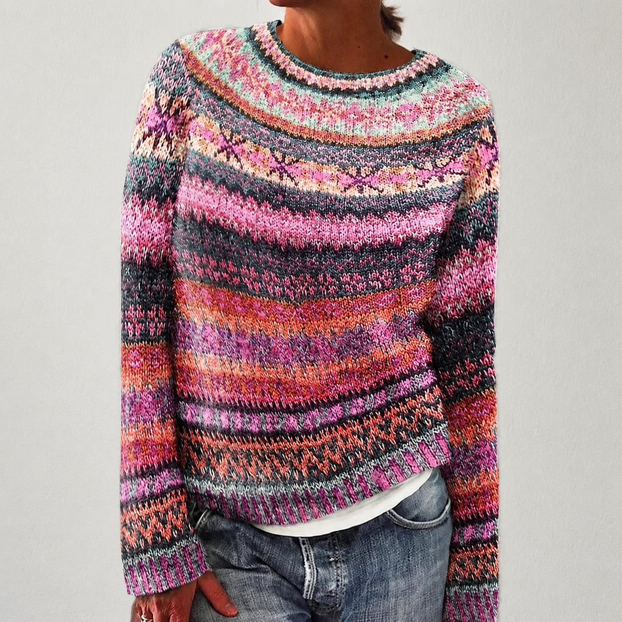 Olivia - Eleganter Pullover mit Design