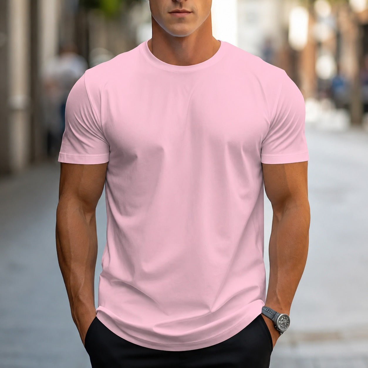 Owen - Legeres, einfarbiges Herren-T-Shirt