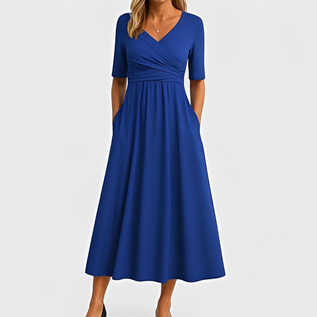 Piper - Midikleid mit kurzen Ärmeln