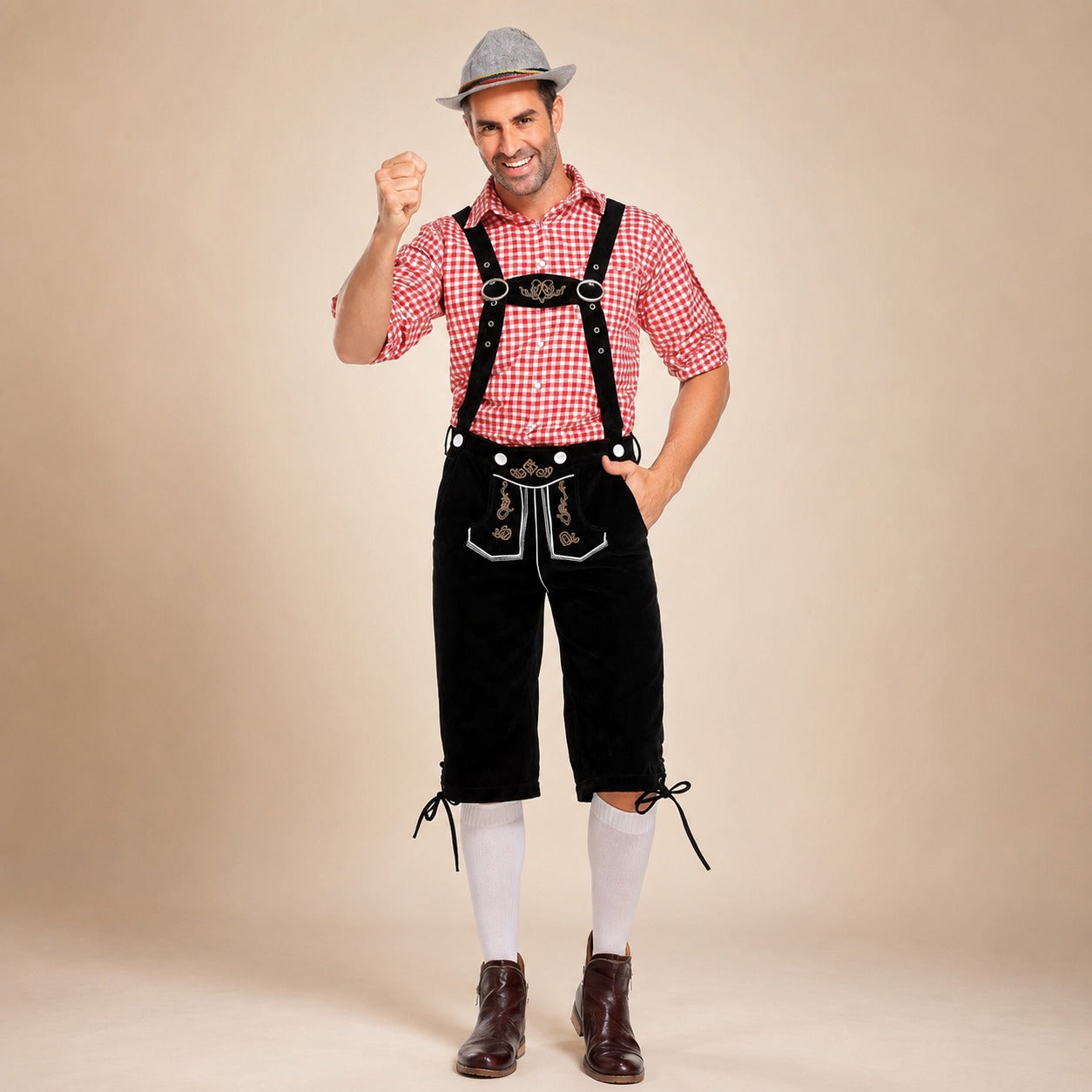 Thomas - Retro-Oktoberfest-Hosenträger-Set