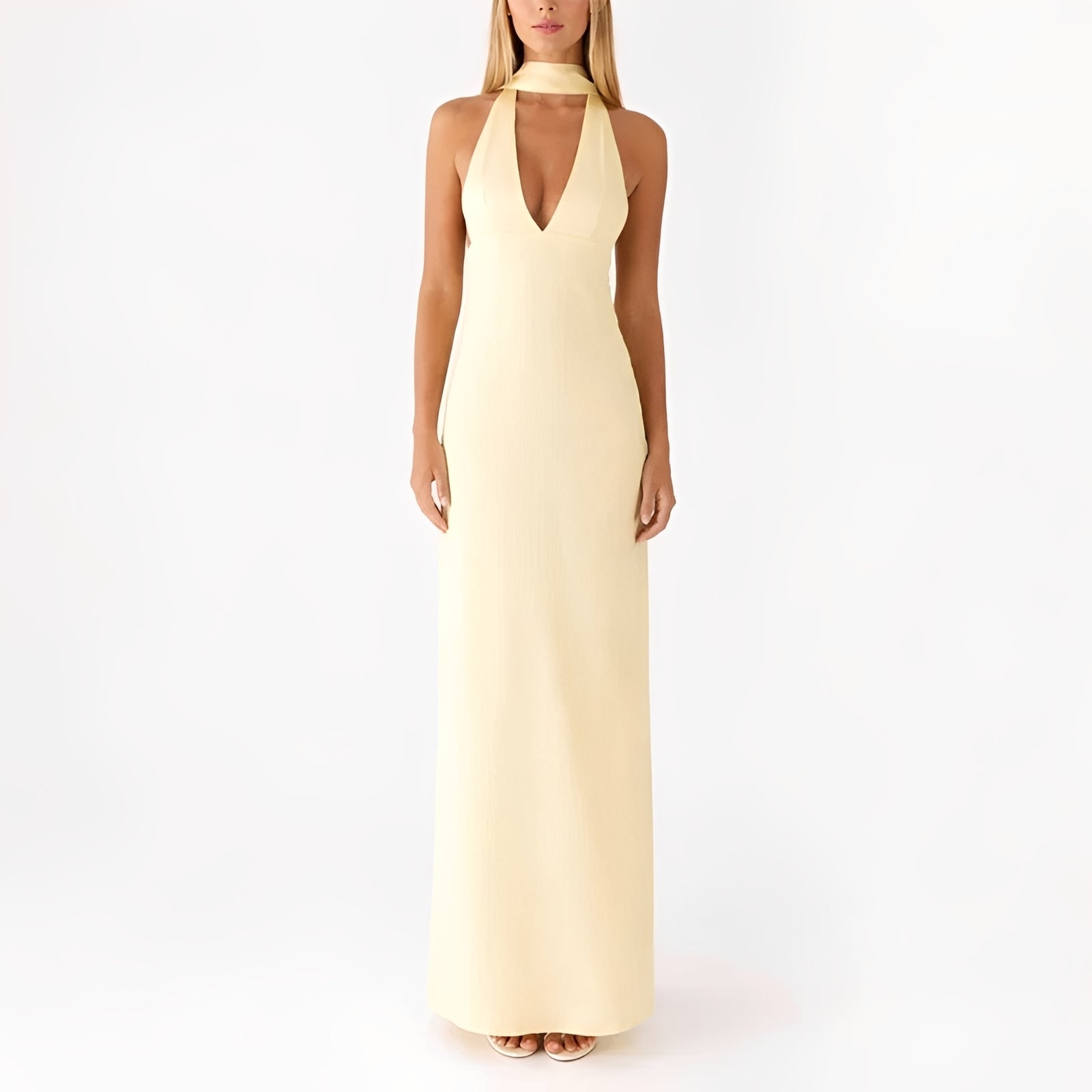 Amelie - Langes Neckholder-Kleid