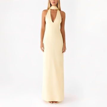 Amelie - Langes Neckholder-Kleid