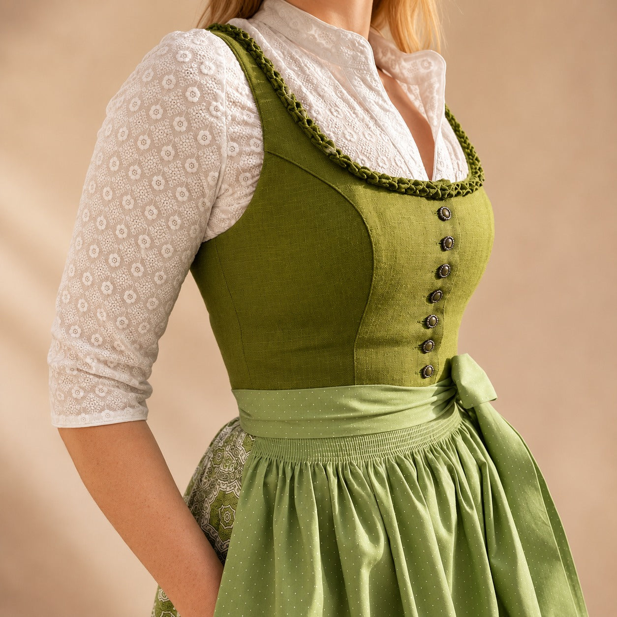 Cora - Klassisches Oktoberfestkleid mit Schleife