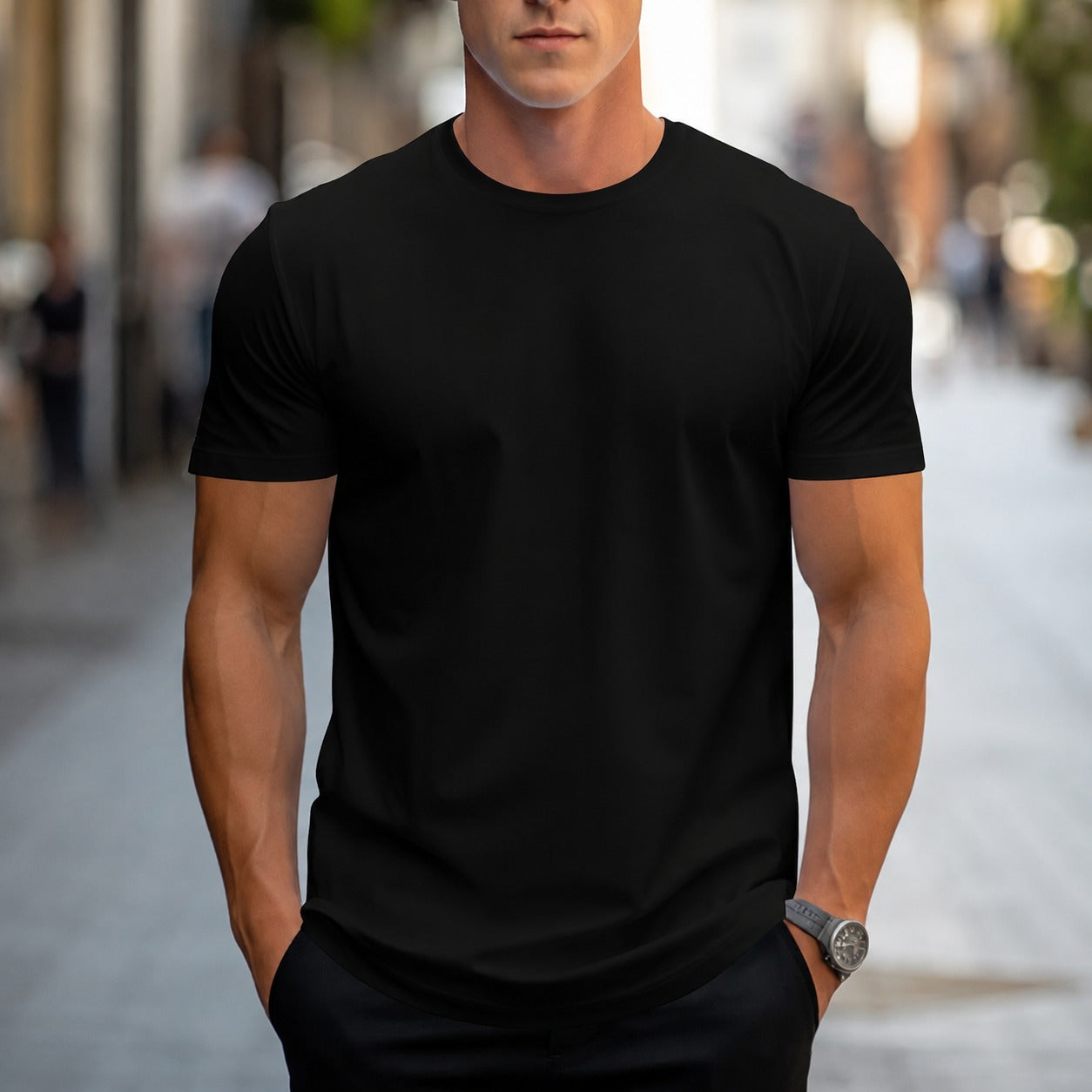 Owen - Legeres, einfarbiges Herren-T-Shirt