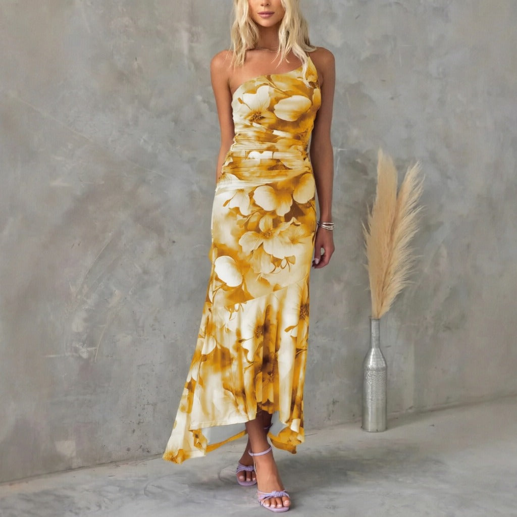 Tiffany - Blumen-Midikleid