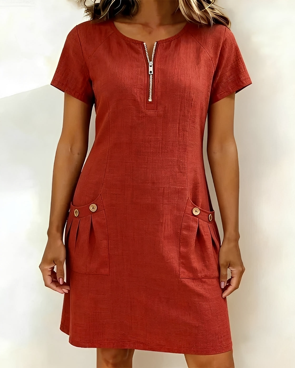 Emelia - Stilvolles Kleid mit Reißverschluss
