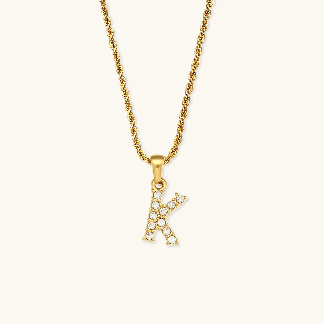 Maeve - Kette mit Initialen und Diamanten