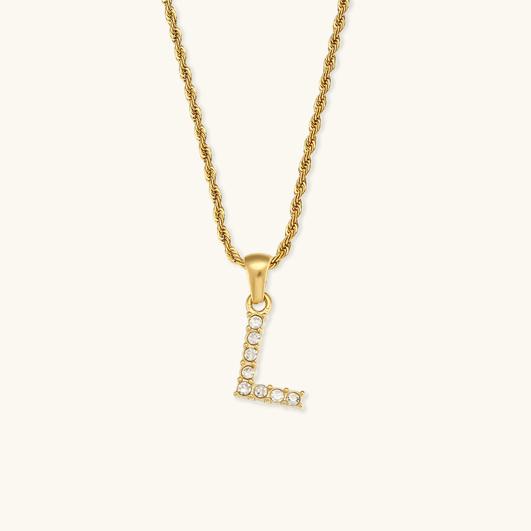 Maeve - Kette mit Initialen und Diamanten