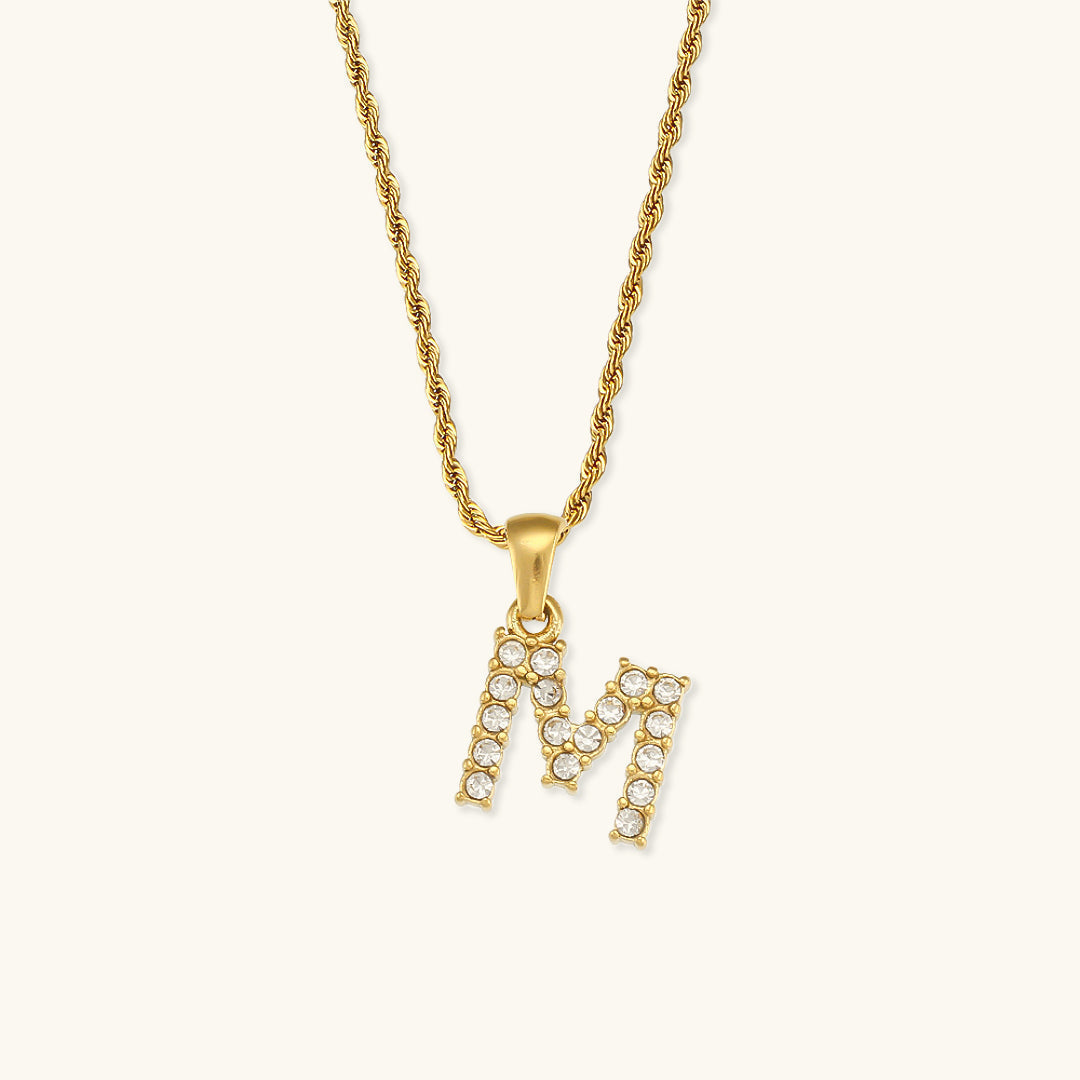 Maeve - Kette mit Initialen und Diamanten