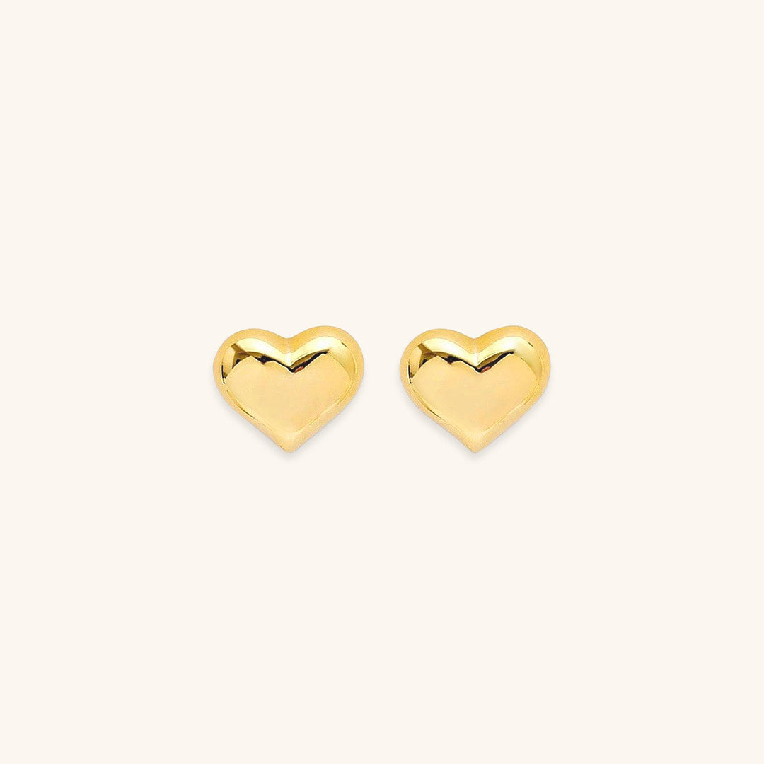 Mila – Herzohrringe in Gold
