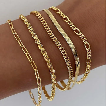 Elara – Set aus einfachen Armbändern für Frauen