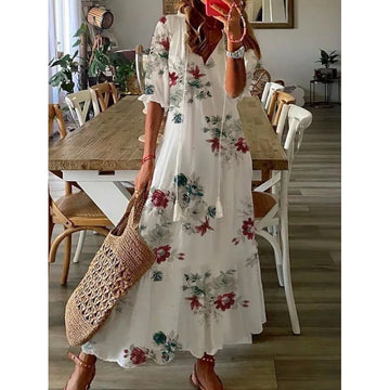Carla - Maxi-Kleid mit Lebendigen Vibes
