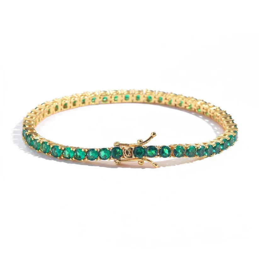 Aliona – Elegantes goldfarbenes Virelli-Armband