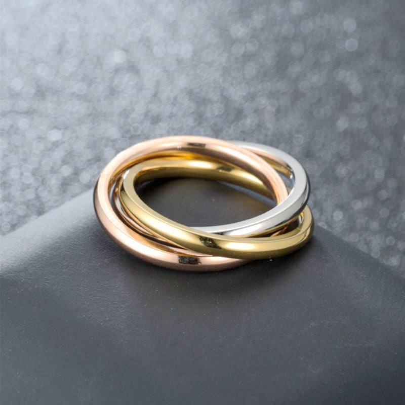 Sansen – Set aus drei Ringen aus robustem Stahl
