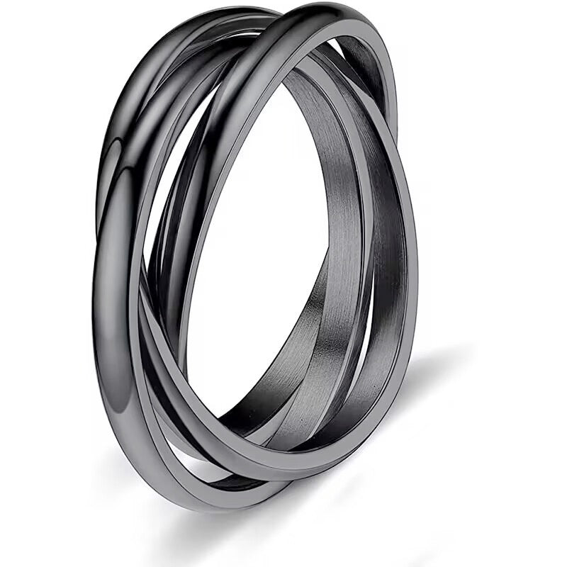 Sansen – Set aus drei Ringen aus robustem Stahl