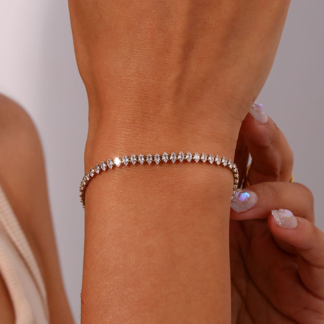 Georgina - Tennisarmband mit Diamanten