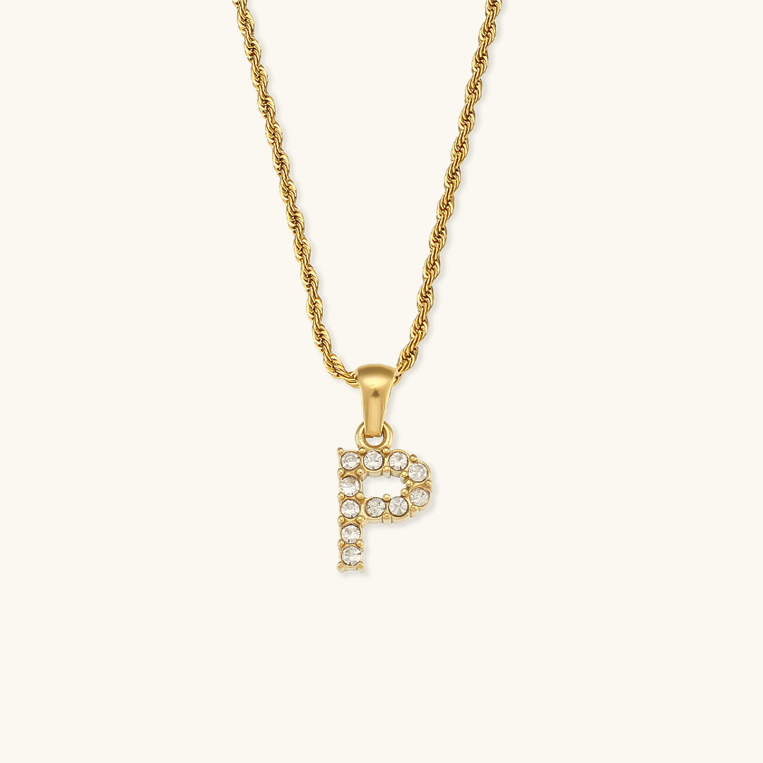 Maeve - Kette mit Initialen und Diamanten