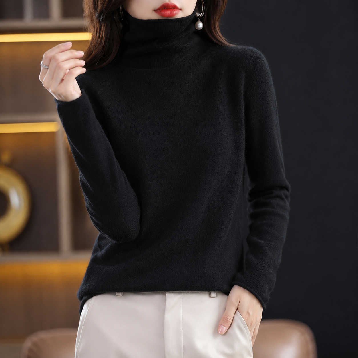Akainu - Schicker Rollkragenpullover