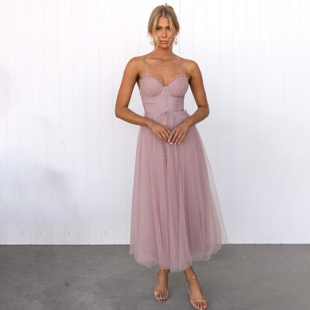 Franca – Midi-Kleid im traditionellen Stil