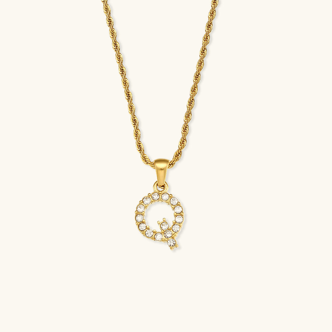 Maeve - Kette mit Initialen und Diamanten