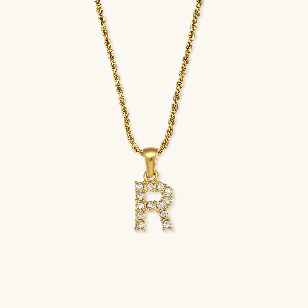 Maeve - Kette mit Initialen und Diamanten