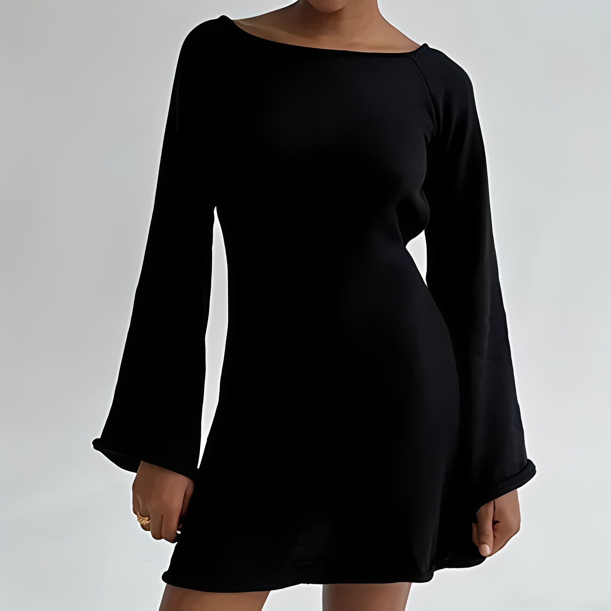 Aryana - Elegantes Sommerkleid mit langen Ärmeln für Damen