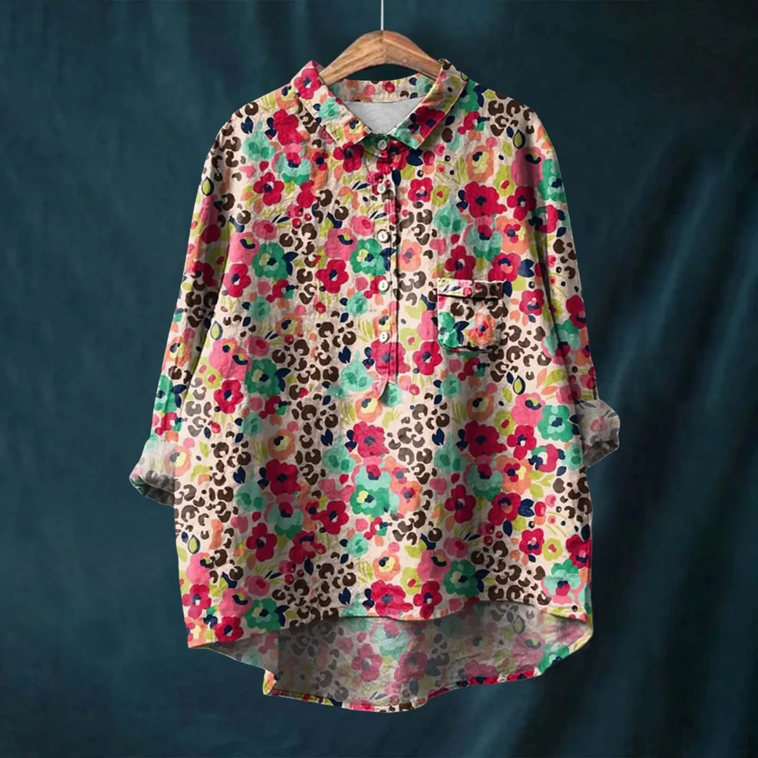 Elsa - Bequeme und Stilvolle Bluse mit Floralem Muster