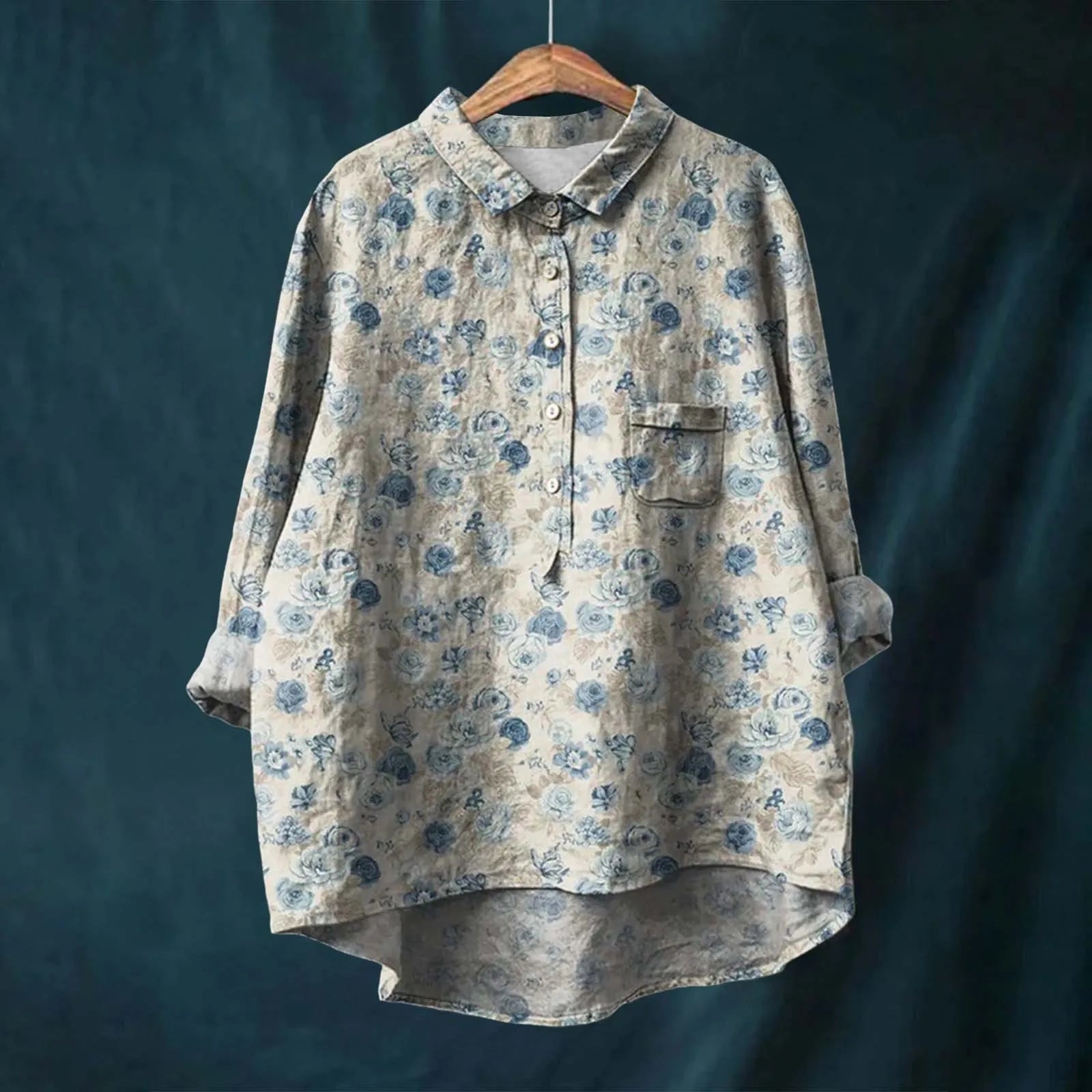 Elsa - Bequeme und Stilvolle Bluse mit Floralem Muster