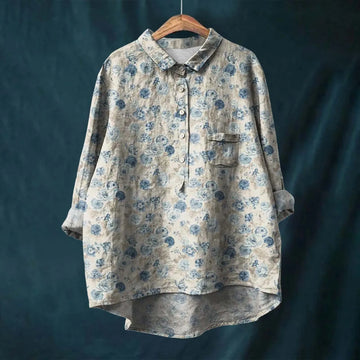 Elsa - Bequeme und Stilvolle Bluse mit Floralem Muster