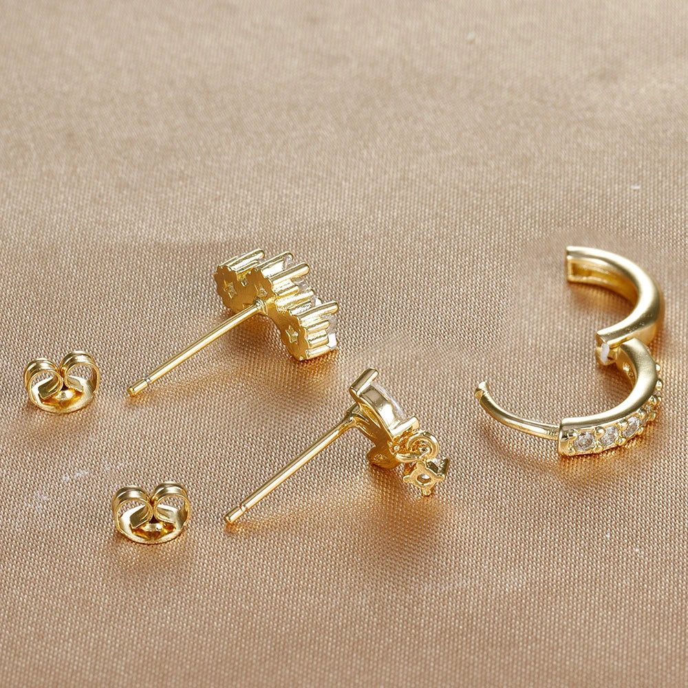 Nova – Set mit Ohrsteckern aus Diamanten