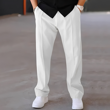 Fresniel - Trendige, gerade und lockere Herrenhose