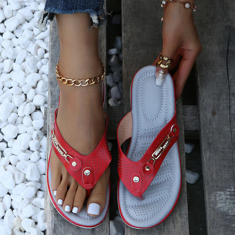 Darlene - Niederhackige Flip-Flops