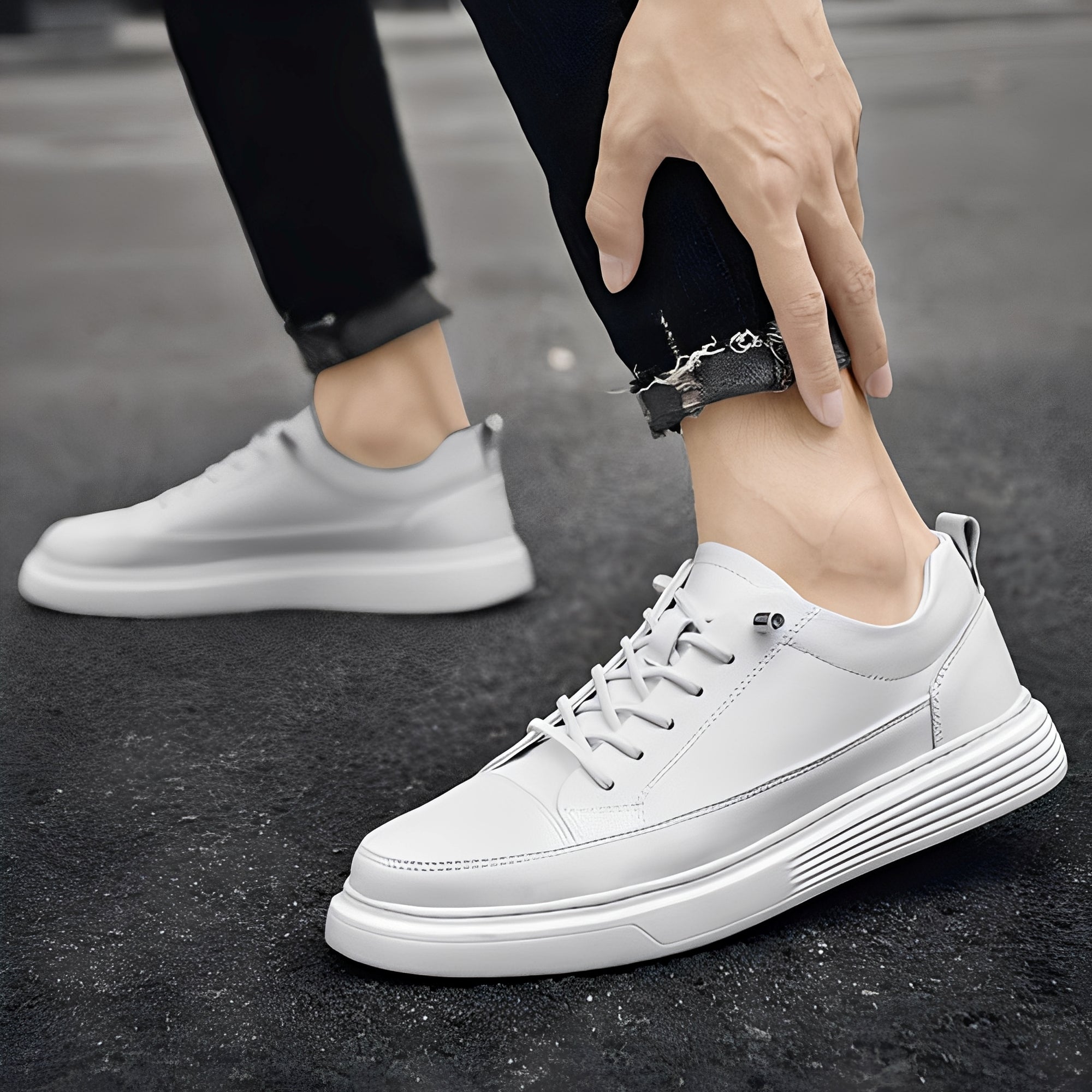 Romeo - Elegante flache Herrensneaker