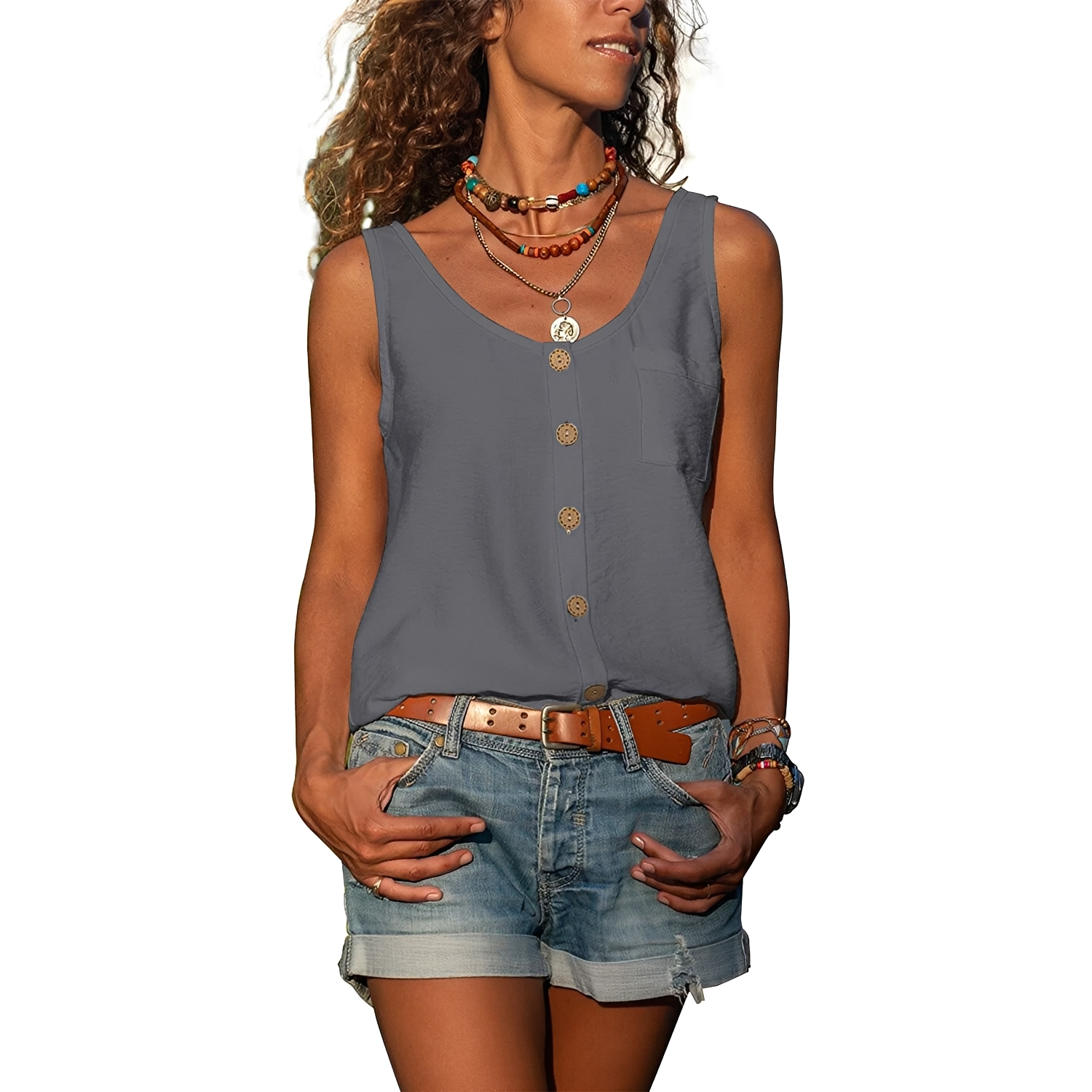 Naressa - Elegantes Sommer-Tanktop für Damen