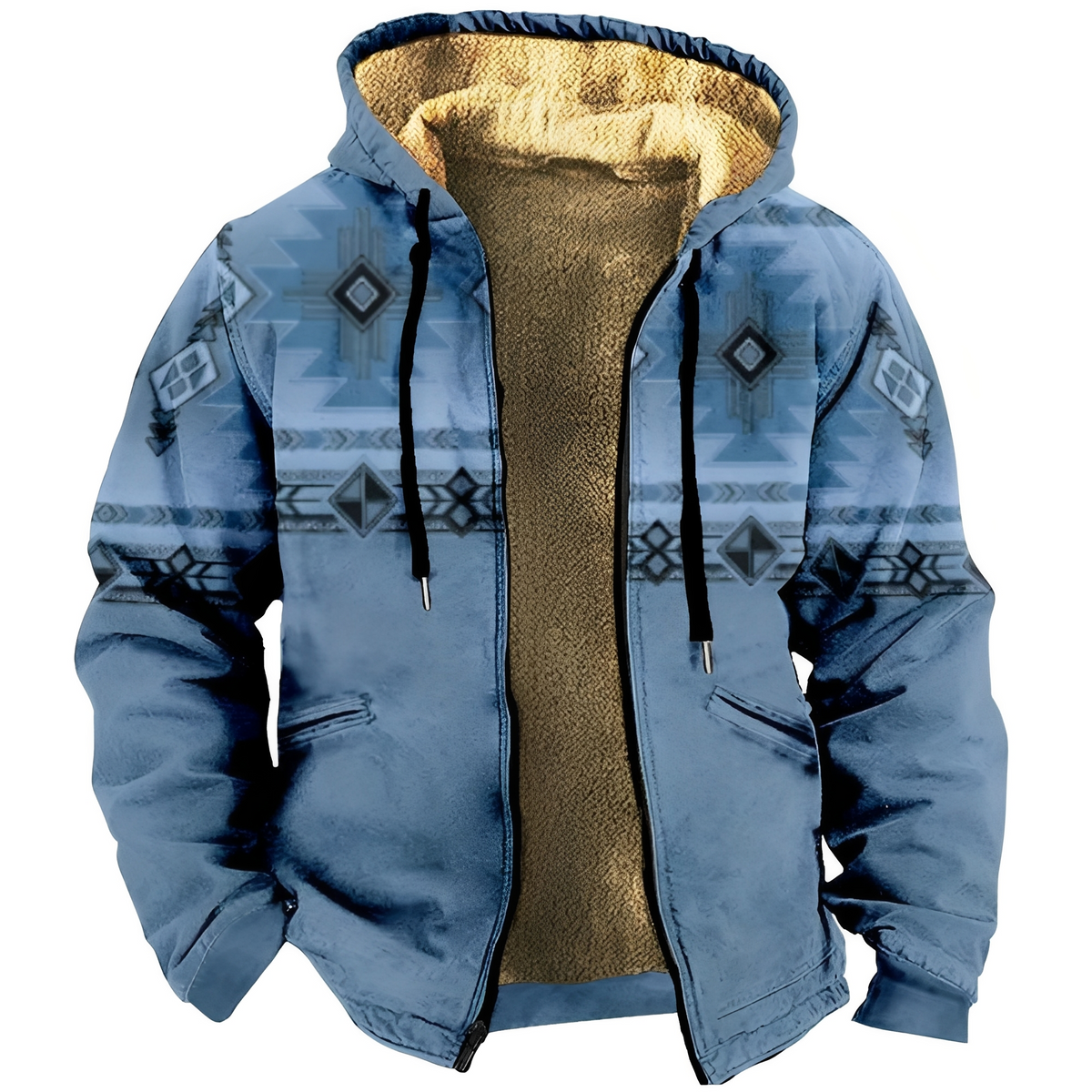 Edwin - Stilvoller Hoodie mit ethnischen Mustern für Herren