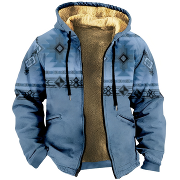 Edwin - Stilvoller Hoodie mit ethnischen Mustern für Herren
