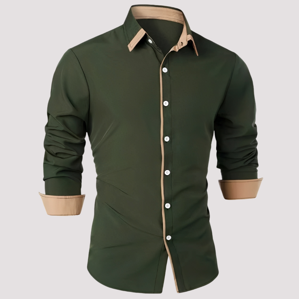 Samuel - Elegantes Langarm-Overshirt für Herren