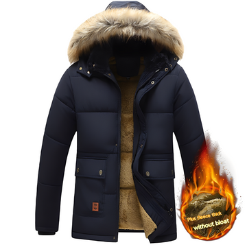 Crispian - Flauschige Jacke mit Kapuze