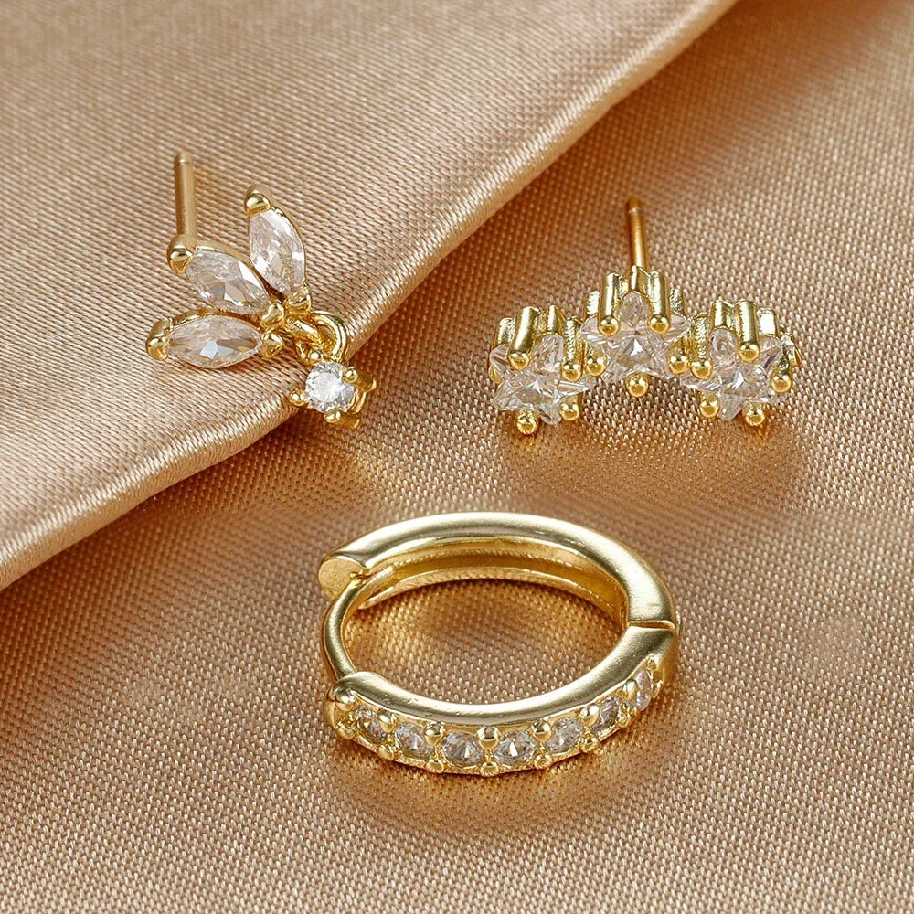 Nova – Set mit Ohrsteckern aus Diamanten
