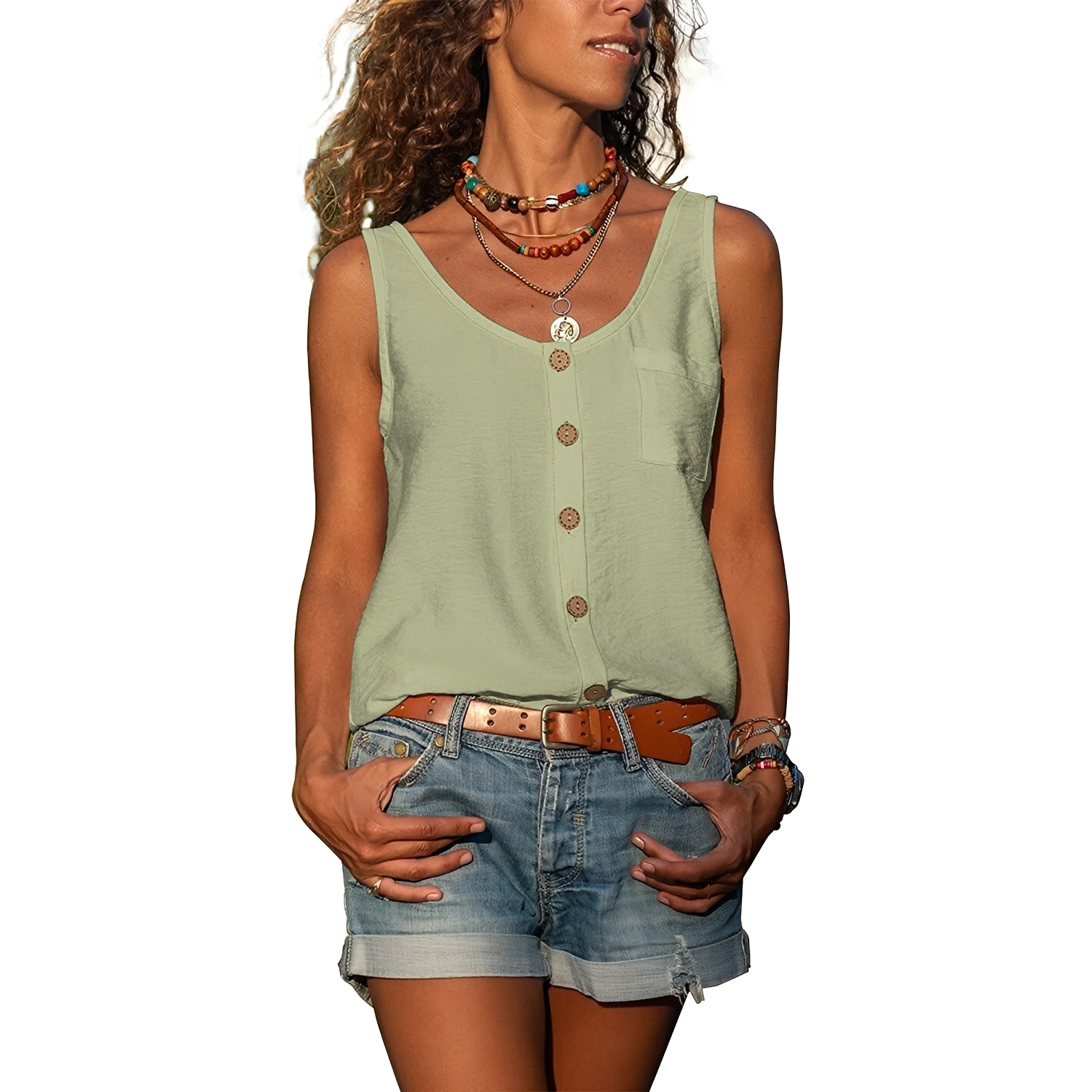 Naressa - Elegantes Sommer-Tanktop für Damen