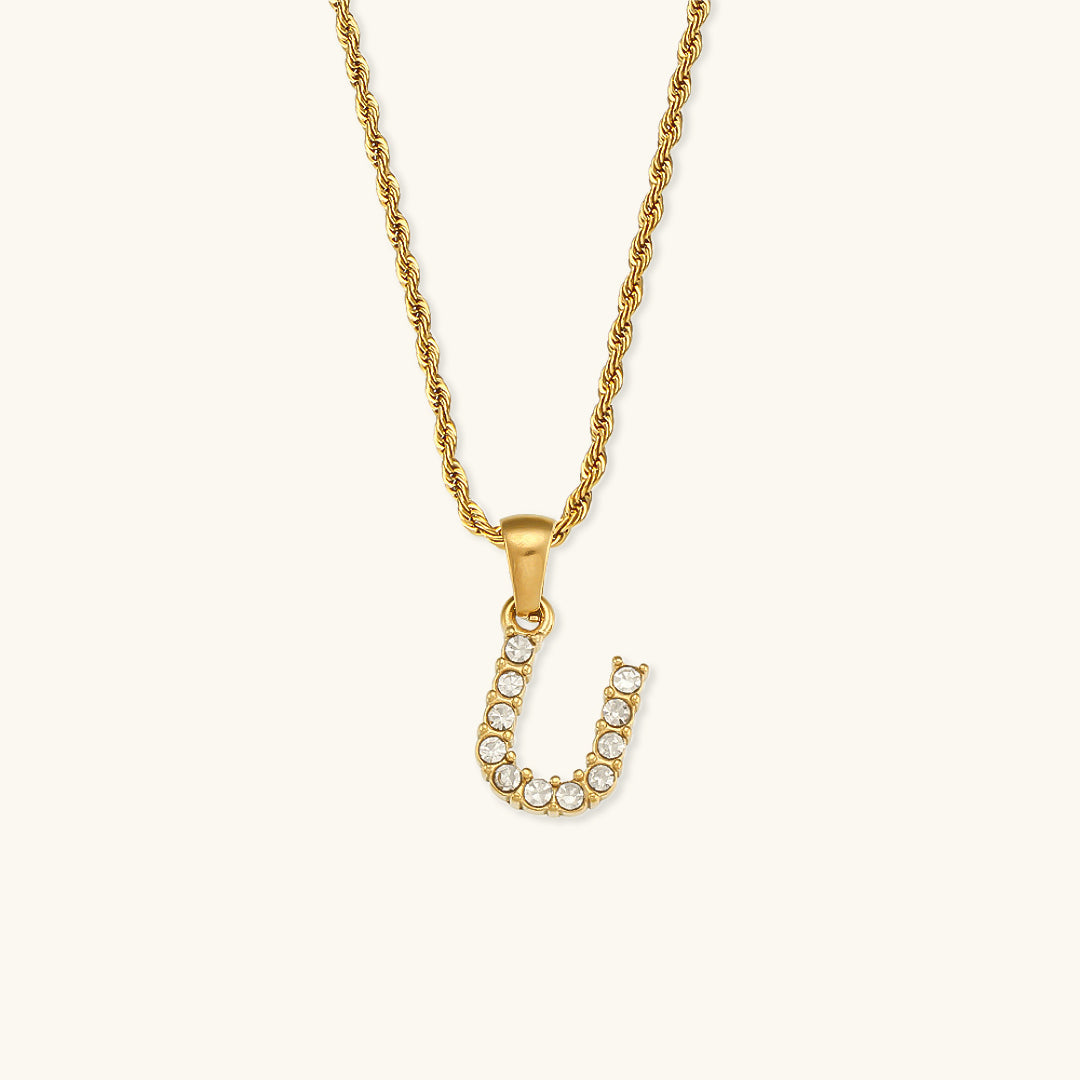 Maeve - Kette mit Initialen und Diamanten