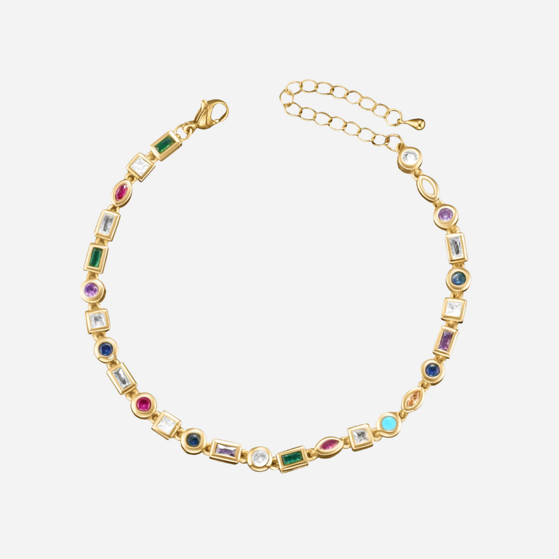 Nozomi – Farbiges Kristallarmband