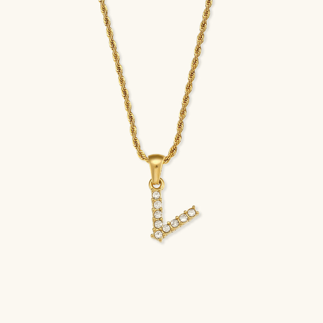 Maeve - Kette mit Initialen und Diamanten