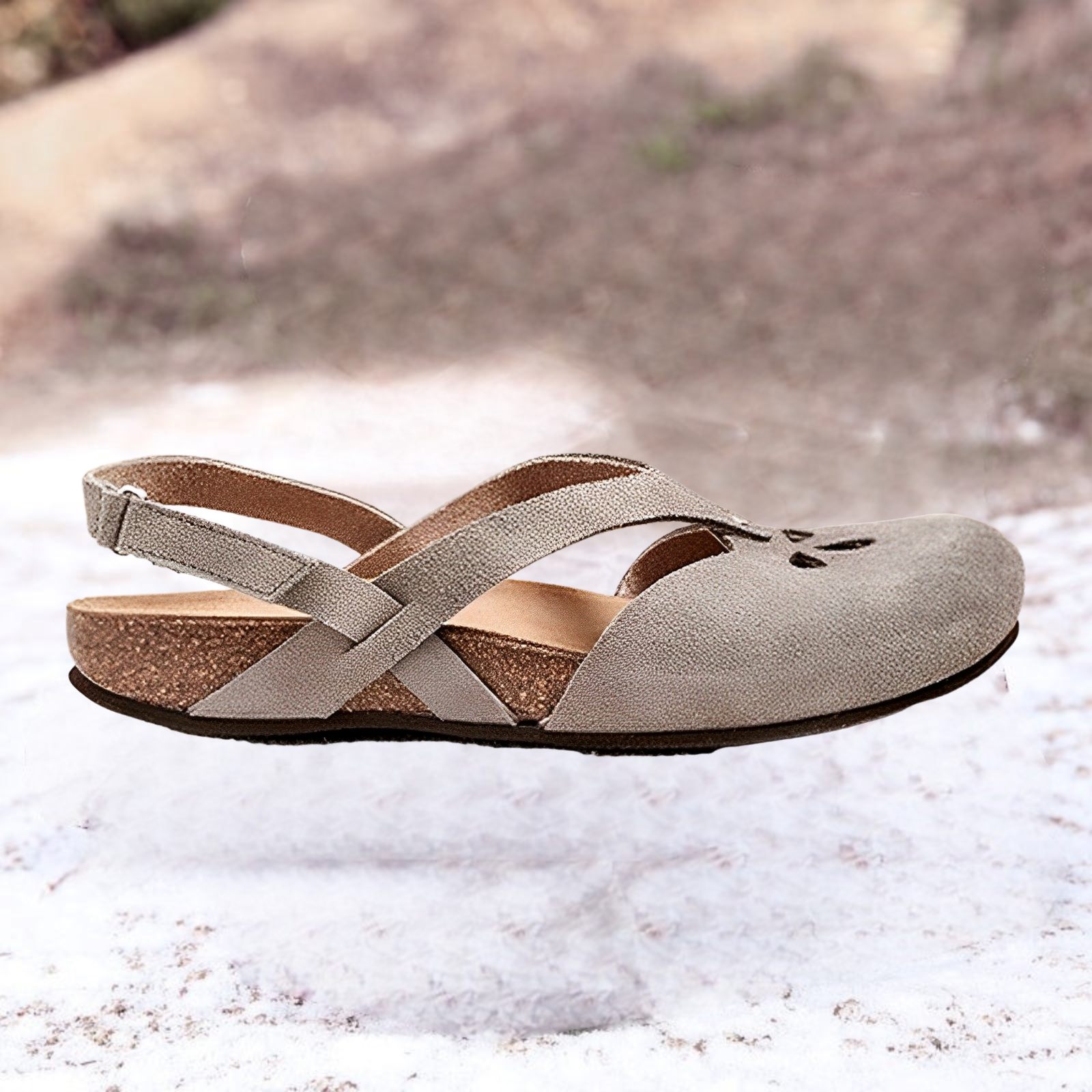 Latrice - Elegante Schlupf Sandalen aus Veloursleder