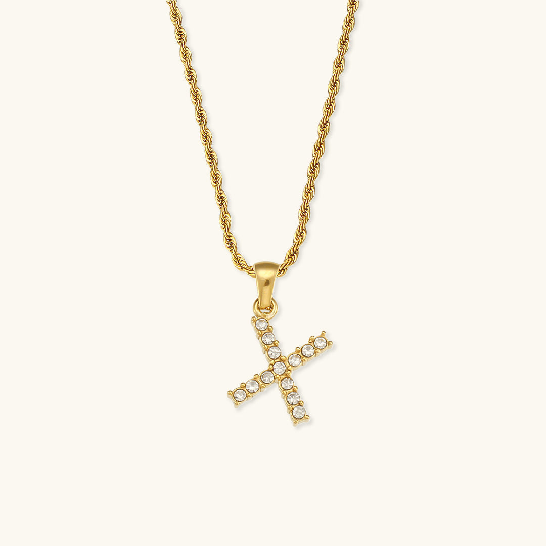 Maeve - Kette mit Initialen und Diamanten